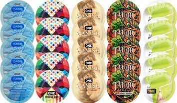 Набір з 25 шт One Oasis Silk + ONE Ribs + ONE Vanish + ONE Tattoo + ONE Color SOS8348 фото