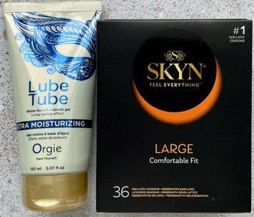 Набір SKYN Large, 36 шт + LUBE TUBE XTRA, 150 мл ORGIE SOS1097 фото