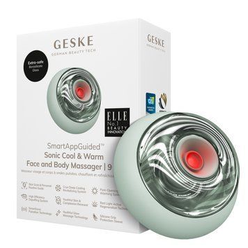 Массажер для лица и тела GESKE Sonic Cool&Warm Face and Body Massager 9в1 green HB0277 фото