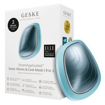 Ультразвукова маска тепло та холод GESKE Sonic Warm&Cool Mask 9в1 turquoise HB0103 фото