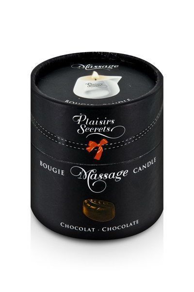 Масажна свічка Plaisirs Secrets Chocolate (80 мл), керамічний посуд SO1845 фото