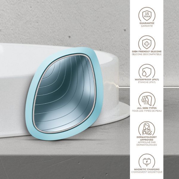 Ультразвукова маска тепло та холод GESKE Sonic Warm&Cool Mask 9в1 turquoise HB0103 фото