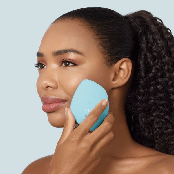 Ультразвукова маска тепло та холод GESKE Sonic Warm&Cool Mask 9в1 turquoise HB0103 фото