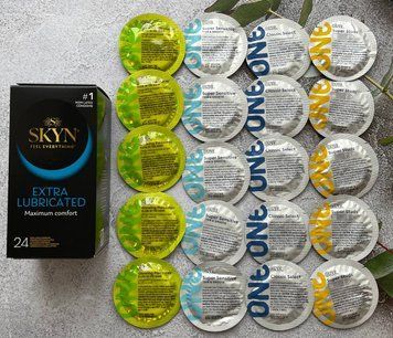 Набір 44 штук Skyn Extra Lube + ONE Super Studs, Super Sensitive, Classic, Glowing Pleasures SOS2286 фото