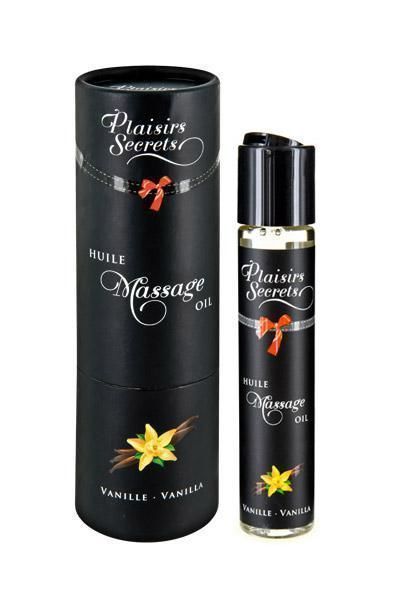 Масажна олія Plaisirs Secrets Vanilla з афродизіаками, їстівна (59 мл) SO1843 фото
