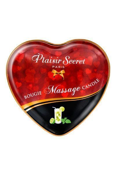 Массажная свеча сердце Plaisirs Secrets Mojito (35 мл) SO1869 фото
