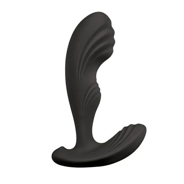 Вибромассажер простаты S Pleasures Premium Cozy, черный, с рельефной головкой, 10 режимов SX1613 фото