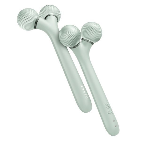 Электронный ультразвуковой ролик для лица GESKE Sonic Facial Roller 4в1 green HB0184 фото