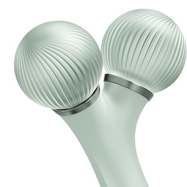 Электронный ультразвуковой ролик для лица GESKE Sonic Facial Roller 4в1 green HB0184 фото