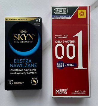 Комплект SKYN Extra Lube 10 шт + Muaisi 001 Red 12 шт SOS2737 фото