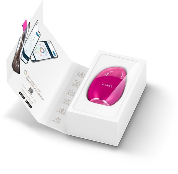 Массажер для лица GESKE Cool&Warm Eye and Face Massager 7в1 magenta HB0289 фото
