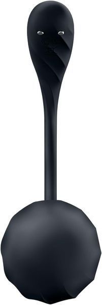 Виброяйцо Satisfyer Ribbed Petal Connect App Black SX1221 фото