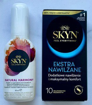 Комплект SKYN Extra Lube 10 шт - Лубрикант SKYN NATURAL HARMONY, 80 мл SOS3315 фото