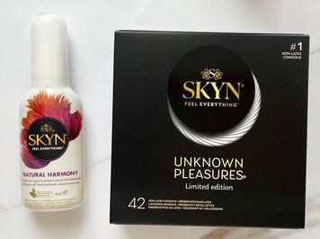 Комплект SKYN Pleasures 42 шт + Лубрикант Skyn Natural Harmony 80 мл SOS2088 фото