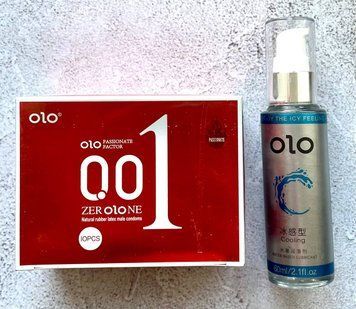 Комплект OLO збуджуючі з розігріваючим ефектом 001 (10 штук) + Лубрикант охолоджуючий OLO 60 мл SOS2338 фото