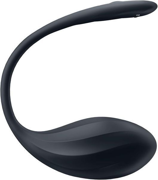 Виброяйцо Satisfyer Ribbed Petal Connect App Black SX1221 фото