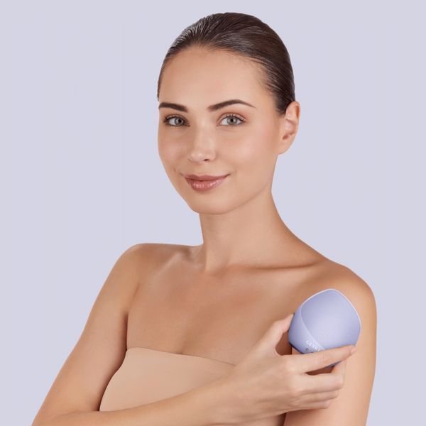Ультразвукова щітка для тіла та інтенсивний пілінг GESKE Sonic Body Brush&Intensive Exfoliator 7в1 purple HB0358 фото