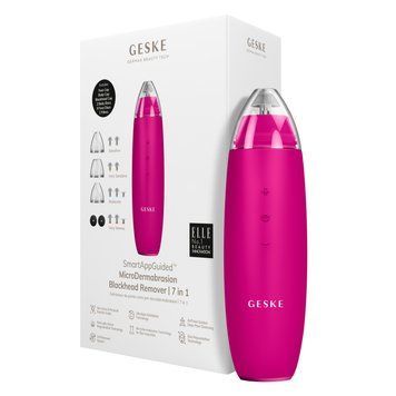 Мікродермабразійний пристрій для видалення чорних цяток GESKE MicroDermabrasion Blackhead Remover 7в1 magenta HB0569 фото
