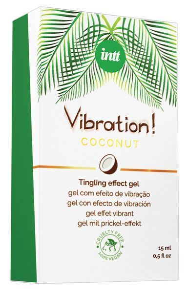 Рідкий вібратор Intt Vibration Coconut Vegan(15 мл) SO5972 фото