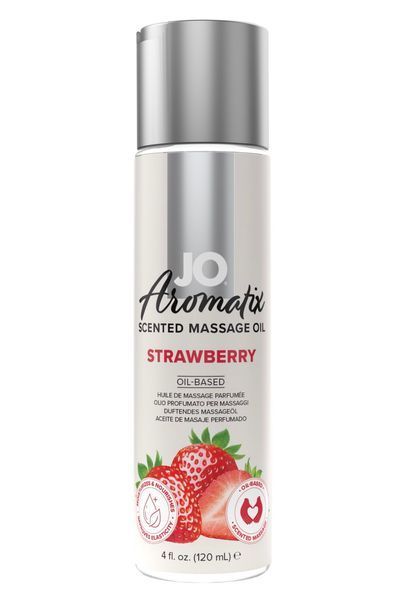Масажна олія System JO Aromatix - Massage Oil - Strawberry 120 мл SO6768 фото