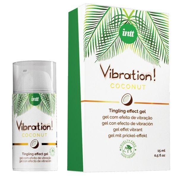 Рідкий вібратор Intt Vibration Coconut Vegan(15 мл) SO5972 фото
