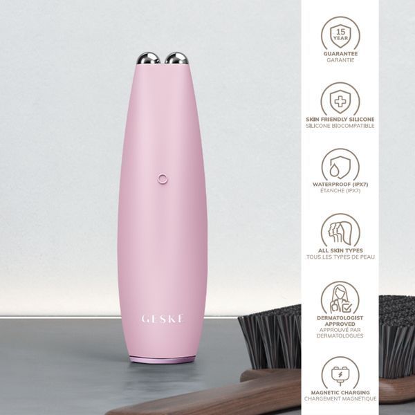 Микротоковая ручка для подтяжки лица GESKE MicroCurrent Face-Lift Pen 6в1 pink HB0126 фото