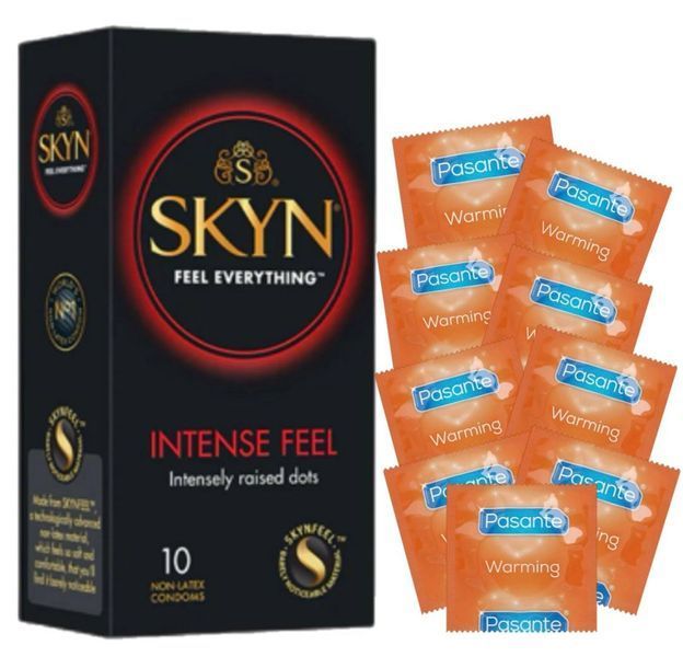Набір SKYN Intense Feel 10 шт + Pasante Warming 20 шт &nbsp;SOS1159 фото