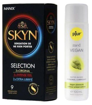 Комплект Skyn ​​Selection 9 шт + Pjur MED Vegan Glide 100 мл SOS13144 фото