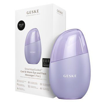Масажер для обличчя GESKE Cool&Warm Eye and Face Massager 7в1 purple HB0292 фото