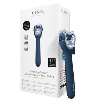 Электронный роллер для лица с микроиглами GESKE MicroNeedle Face Roller 9в1 midnight HB0188 фото
