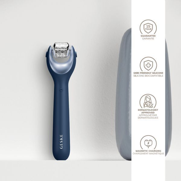 Електронний ролер для обличчя з мікроголками GESKE MicroNeedle Face Roller 9в1 midnight HB0188 фото