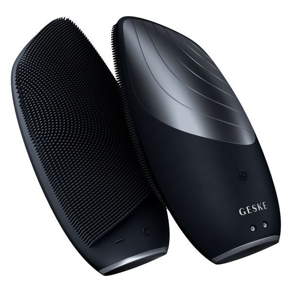 Електронна звукова термо щітка для обличчя GESKE Sonic Thermo Facial Brush 6в1 black HB0080 фото