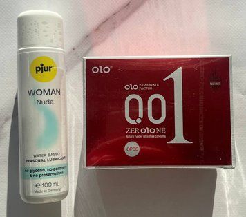Комплект OLO Збуджуючі з розігріваючим ефектом 001 10шт + Змазка на водній основі pjur Woman Nude 100 мл SOS2191 фото