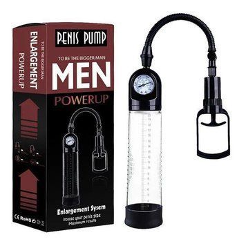 Вакуумна помпа Men Powerup зі стрілочним манометром і ручним насосом SO8704 фото