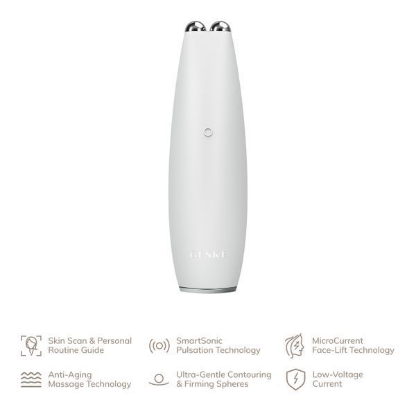 Микротоковая ручка для подтяжки лица GESKE MicroCurrent Face-Lift Pen 6в1 white HB0128 фото