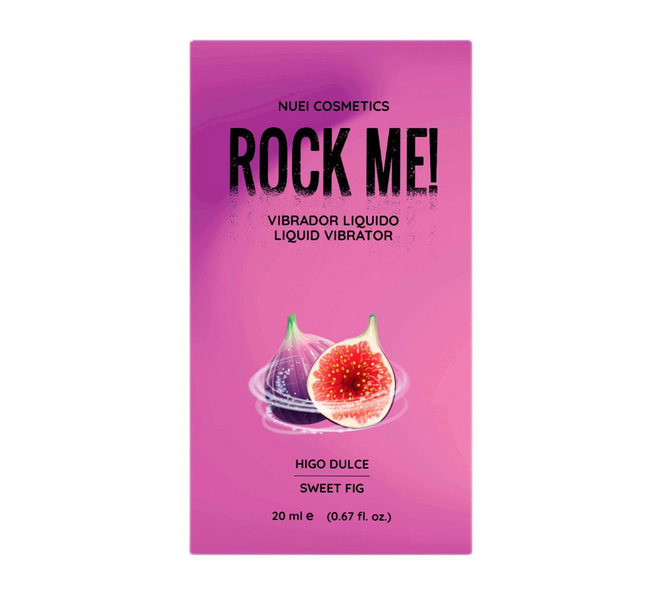 Рідкий вібратор NUEI ROCK ME із смаком солодкого інжиру, 20 мл NU890493 фото