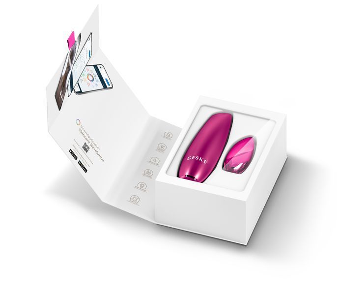 Безконтактна магнітна пілінг-маска GESKE Touchless Magnetic Peeling Mask 5в1 magenta HB0558 фото