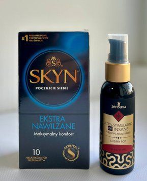 SKYN Extra Lube 10 шт та Лубрикант Sensuva - Ultra-Stimulating On Insane Cherry Pop 57 ml SOS1036 фото