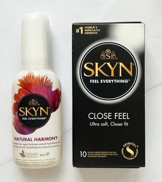 Комплект SKYN Close Feel 10шт +Лубрикант Skyn Natural Harmony 80 мл SOS2092 фото