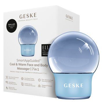 Масажер для обличчя і тіла GESKE Cool&Warm Face and Body Massager 7в1 aquamarine HB0296 фото