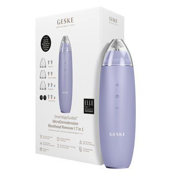 Мікродермабразійний пристрій для видалення чорних цяток GESKE MicroDermabrasion Blackhead Remover 7в1 purple HB0572 фото