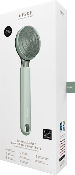 Ультразвукова щітка для всього тіла GESKE Sonic Full-Body Brush&Intensive Exfoliator 8в1 green HB0376 фото