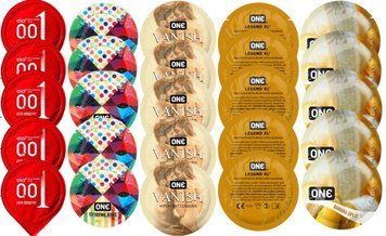 Набір з 25 шт OLO Red 0.01 + ONE Ribs + ONE Vanish + ONE Legend XL + ONE Banana SOS8733 фото
