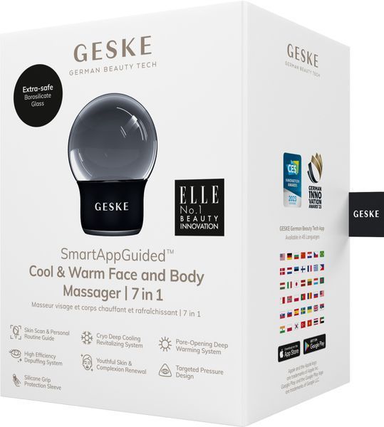 Масажер для обличчя і тіла GESKE Cool&Warm Face and Body Massager 7в1 black HB0297 фото