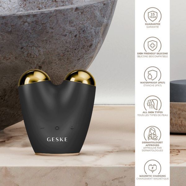 Мікрострумовий підтягувач обличчя GESKE MicroCurrent Face-Lifter 6в1 gray HB0130 фото