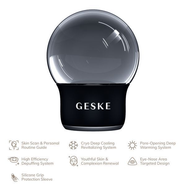 Масажер для обличчя і тіла GESKE Cool&Warm Face and Body Massager 7в1 black HB0297 фото