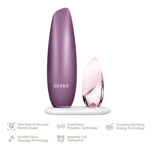 Безконтактна магнітна пілінг-маска GESKE Touchless Magnetic Peeling Mask 5в1 pink HB0560 фото