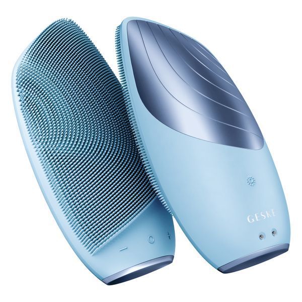 Електронна звукова термо щітка для обличчя GESKE Sonic Thermo Facial Brush 6в1 aquamarine HB0083 фото