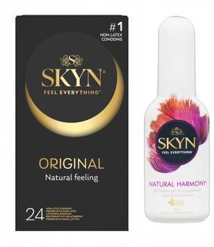 SKYN ORIGINAL 24 шт та Лубрикант Skyn Natural Harmony (80 мл) SOS477 фото