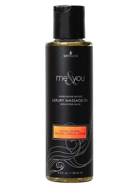 Массажное масло Sensuva - Me&You Lemon, Ginger, Orange, Vanilla & Sugar (125 мл) с феромонами SO3215 фото